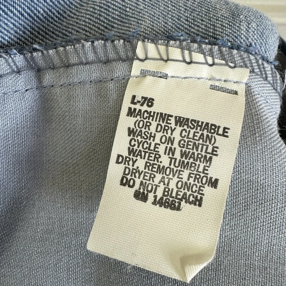 Tobias LA Men's VTG 70s Light Blue Denim Look Leisure Suit Three Piece Size 42 - Picture 16 of 16